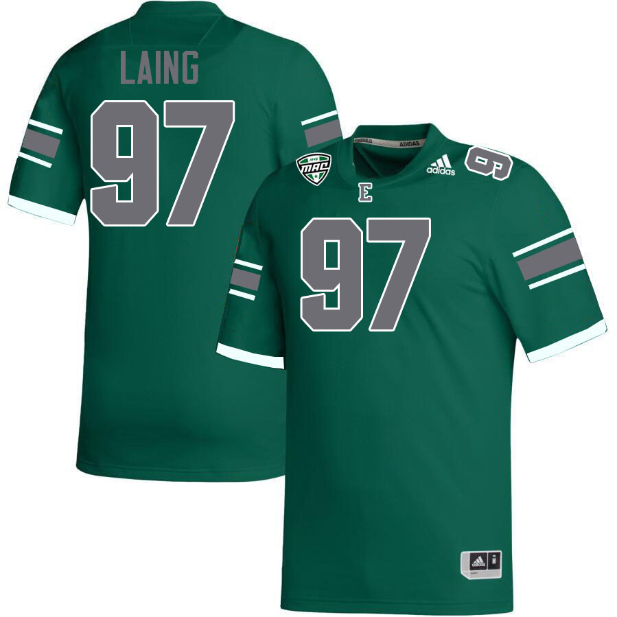 Trey Laing Eastern Michigan Jersey,Eastern Michigan University Eagles Football Jersey-Green